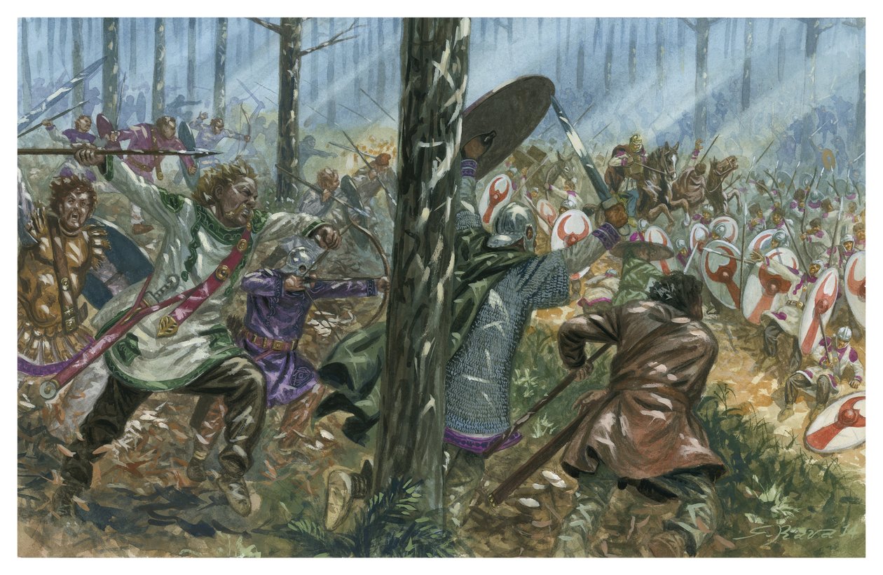 Hinterhalt der Bagaudae gegen eine römische Legion in Gallien