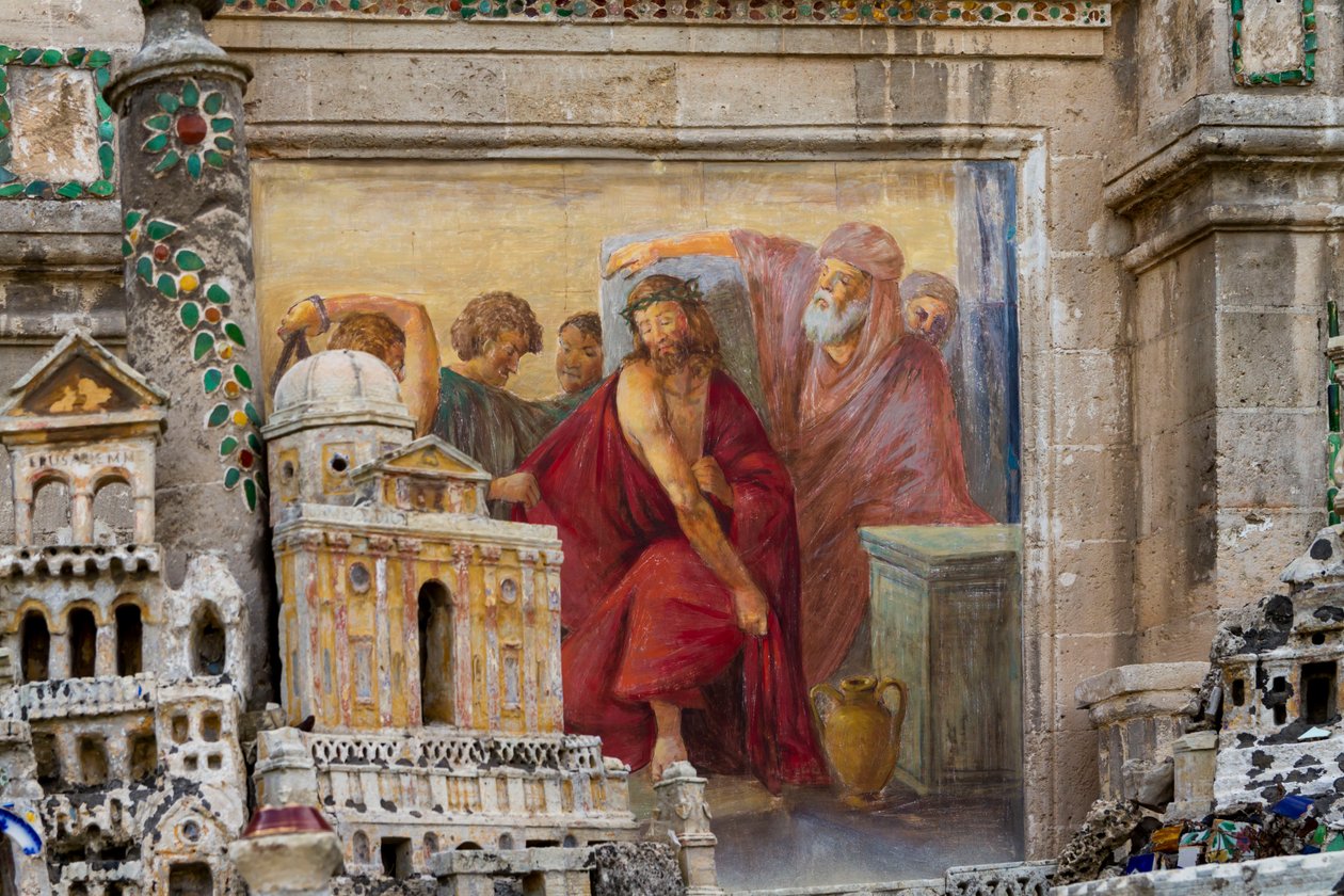 Kreuzweg, Kalvarienberg aus Majolikafliesen vom 16.-19. Jahrhundert von Giuseppe Renato Greco