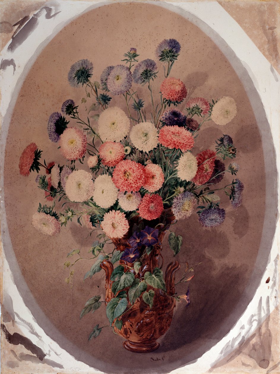 Gänseblümchenstrauß. Aquarell von Giuseppe Roda (19. Jahrhundert) von Giuseppe Roda