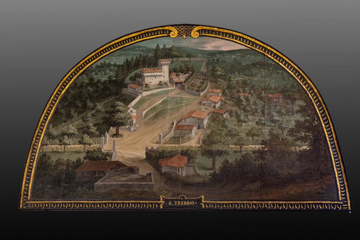 Die Medici-Villa del Trebbio von Giusto Utens