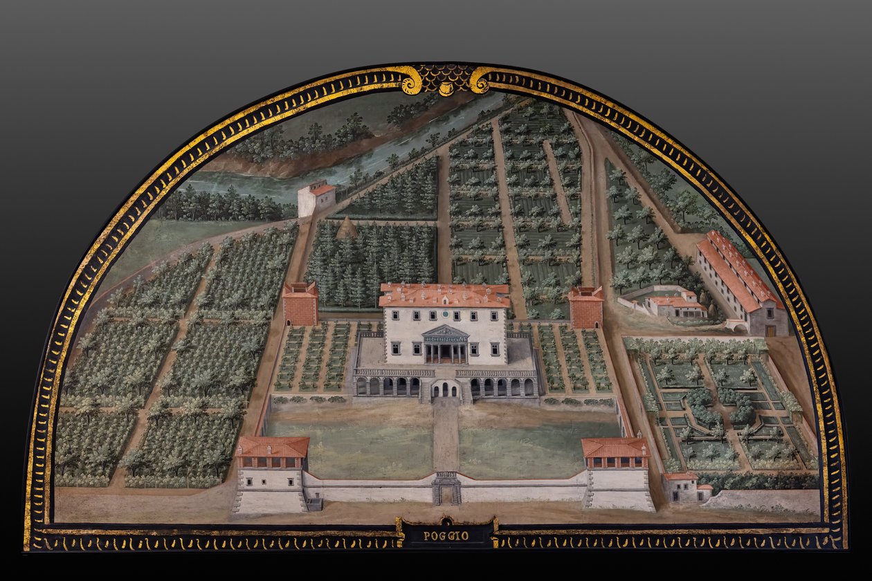 Die Medici-Villa di Poggio a Caiano von Giusto Utens