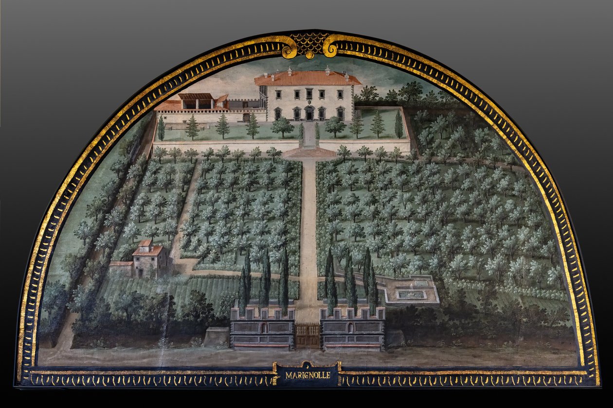 Die Medici-Villa von Marignolle von Giusto Utens