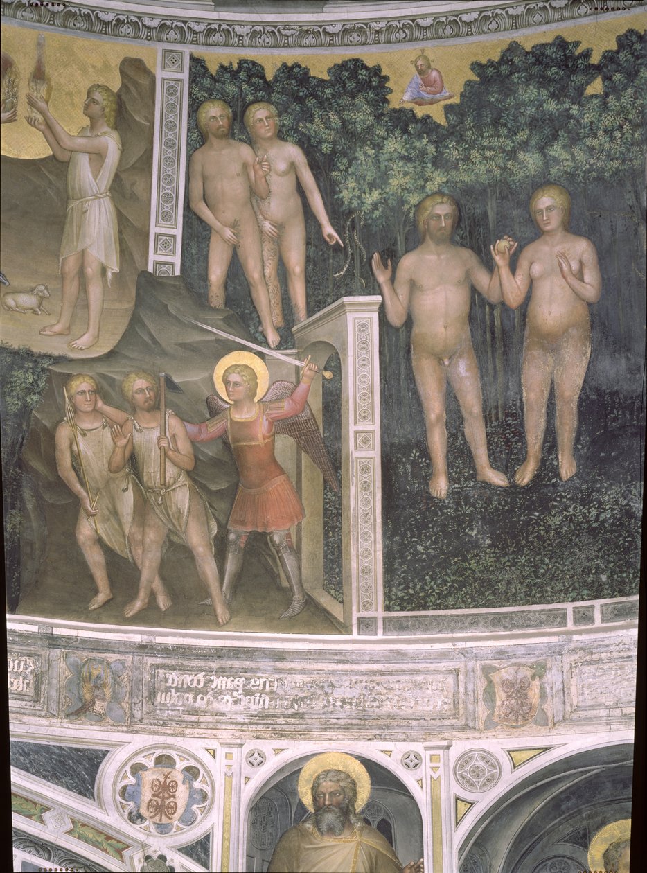 Die Erbsünde und die Vertreibung aus dem Paradies, 1360-70 von Giusto di Giovanni de Menabuoi