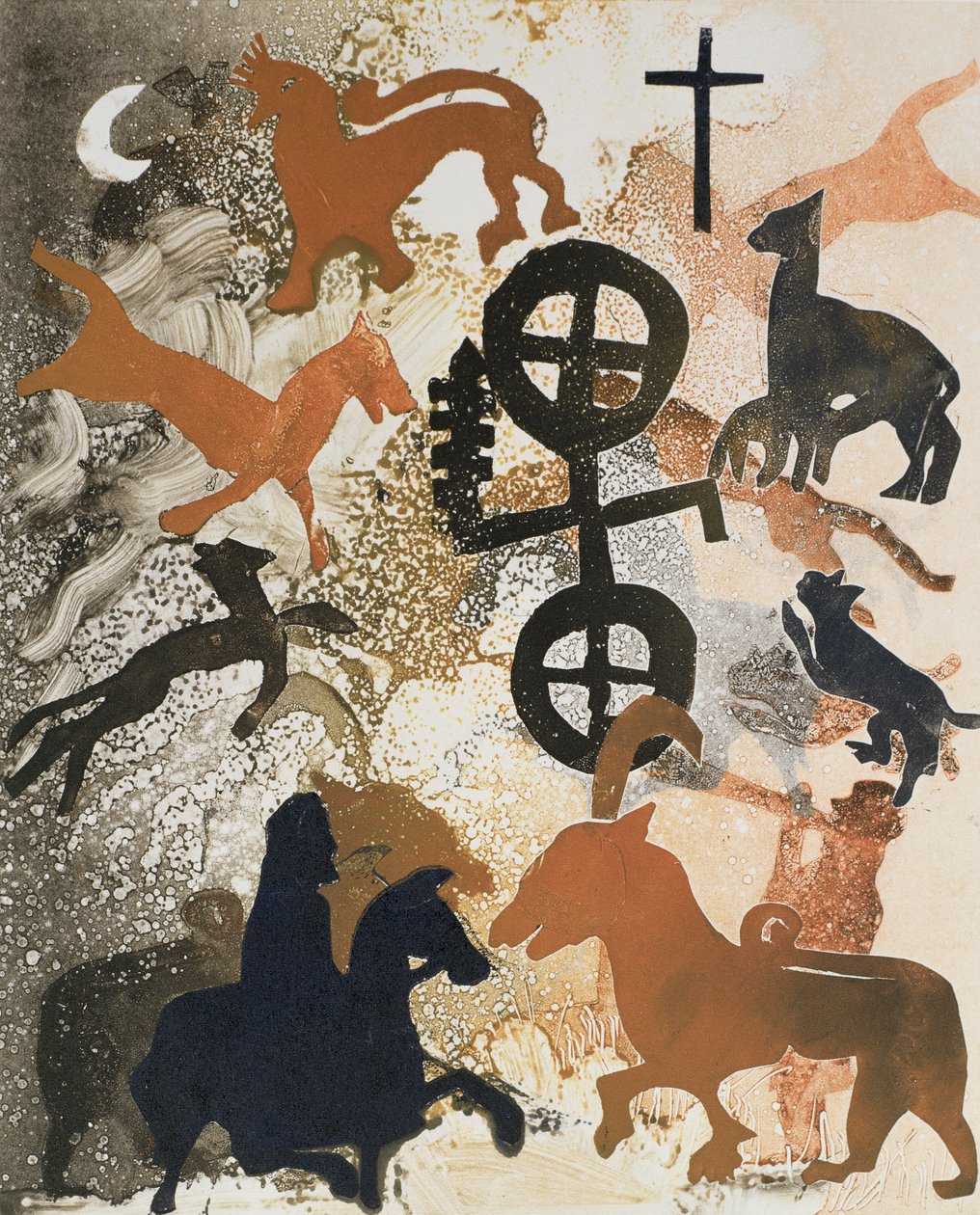 Piktische Symbole aus Stein, 1995 von Gloria Wallington