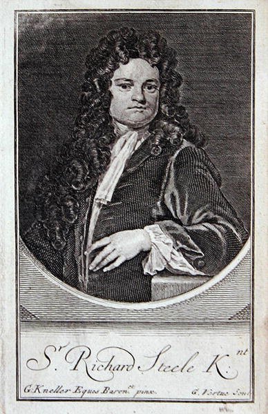 Porträt von Richard Steele, Frontispiz zu 