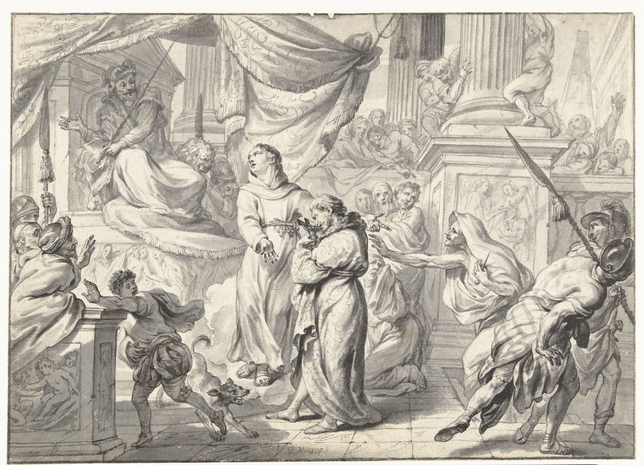Darstellung aus dem Leben eines Heiligen von Godfried Maes