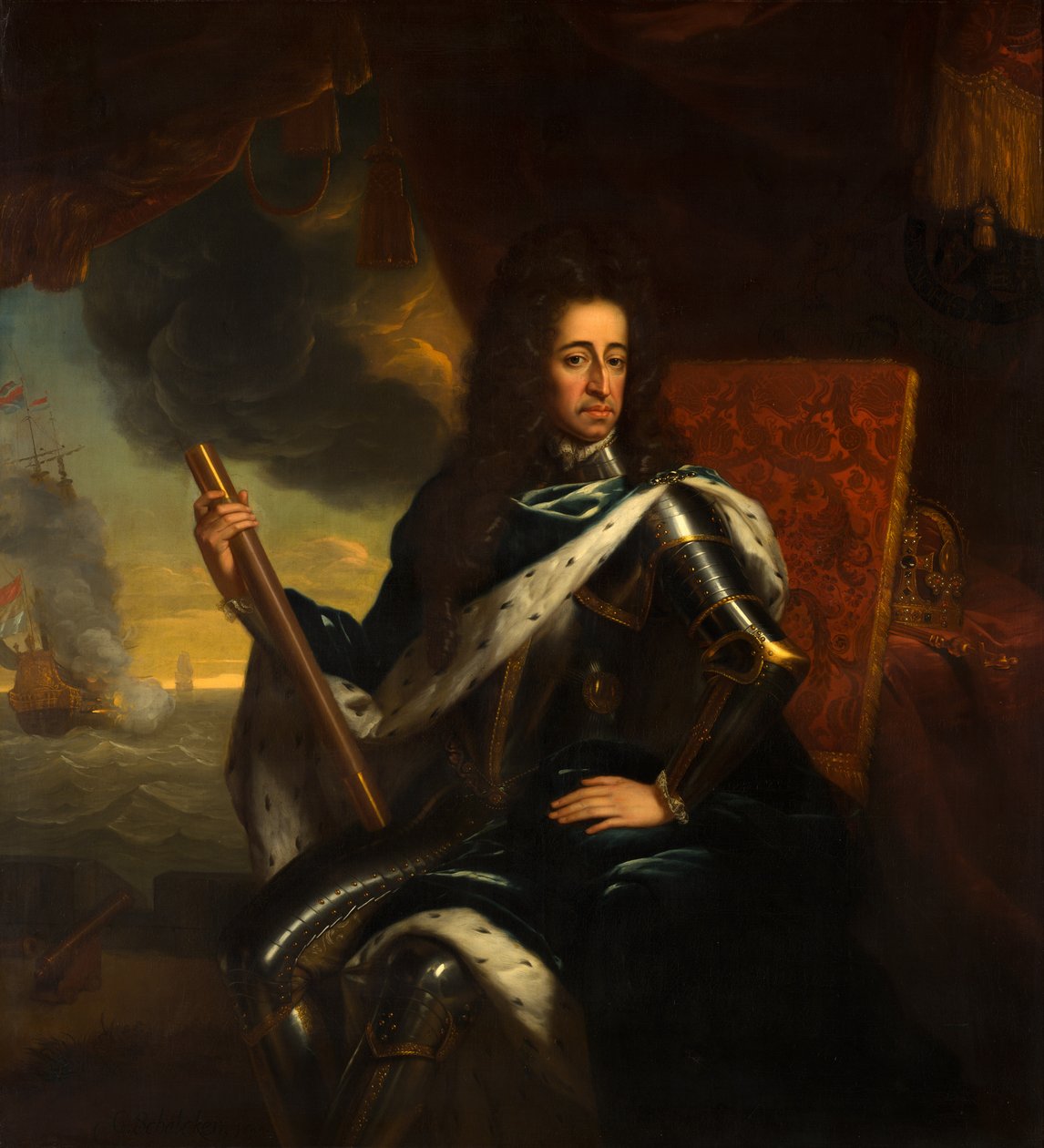 Porträt von Statthalter-König Wilhelm III. (1650-1702) von Godfried Schalcken