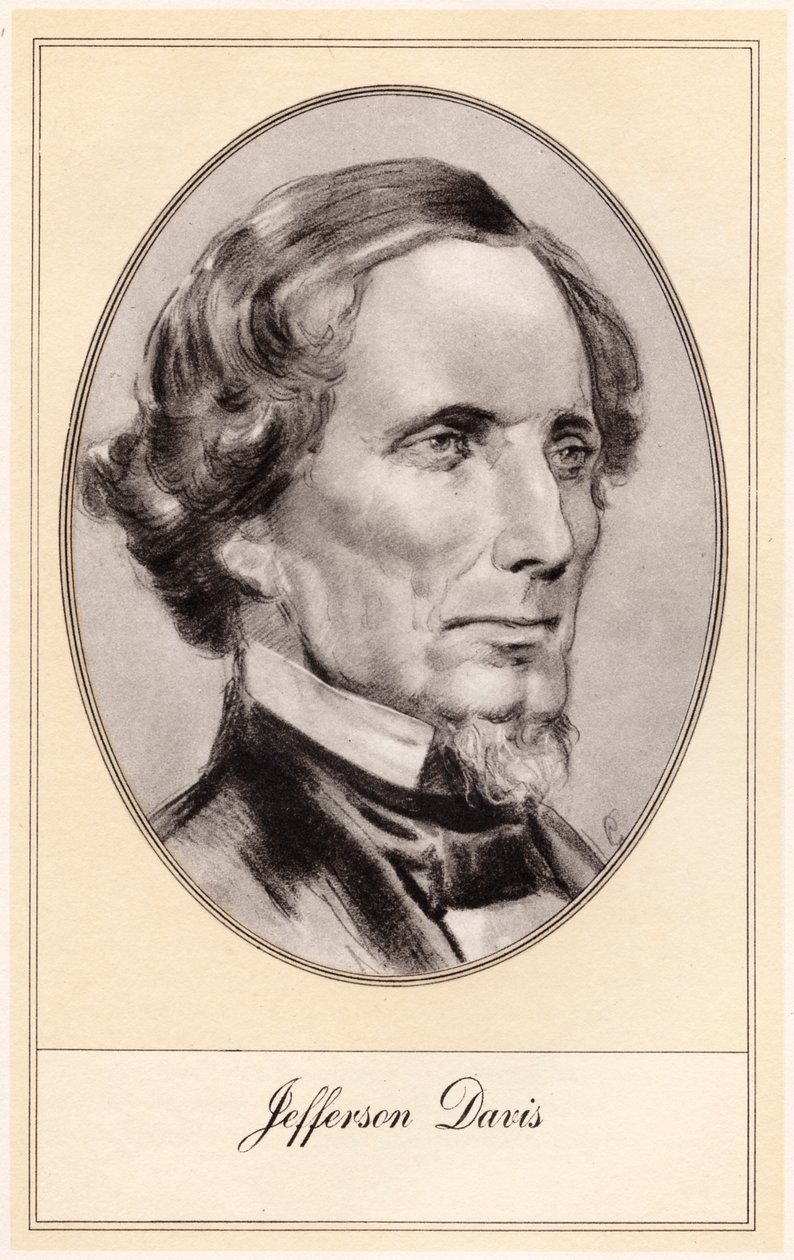 Jefferson Davis, amerikanischer Soldat und Politiker, frühes 20. Jahrhundert von Gordon Ross