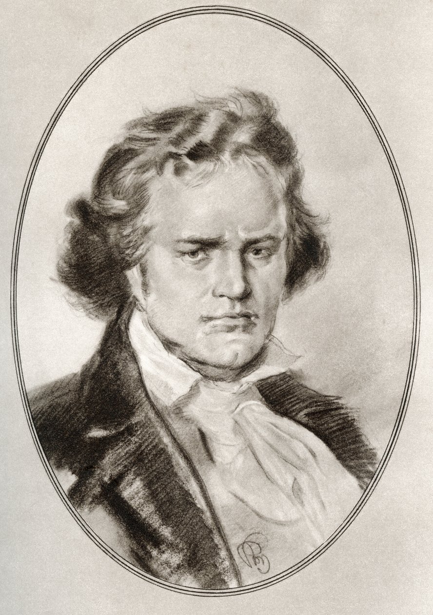 Ludwig van Beethoven, aus „Lebende Biographien großer Komponisten“ von Gordon Ross