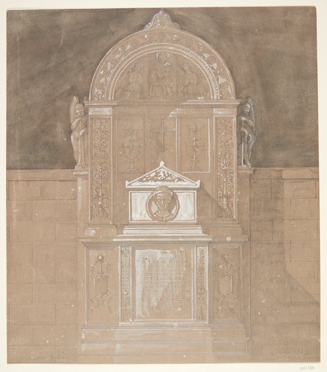 Grabmal für Baron C. F. von Rumohr 1845 von Gottfried Semper