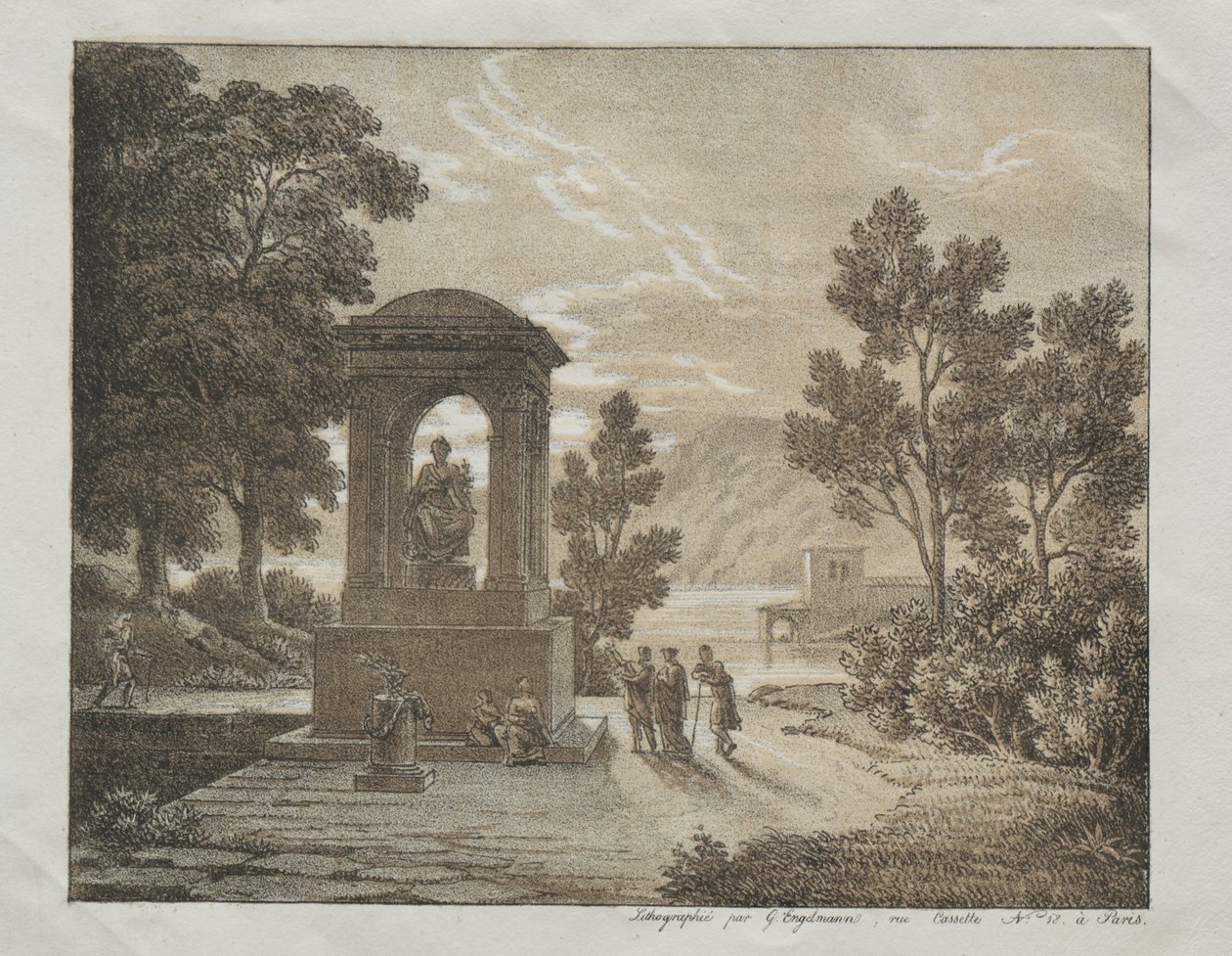 Buch der Lithographieversuche mit verschiedenen Zeichenmitteln wie Kreide, Feder, Pinsel..., ca. 1816 von Gottfried or Godefroy Engelmann