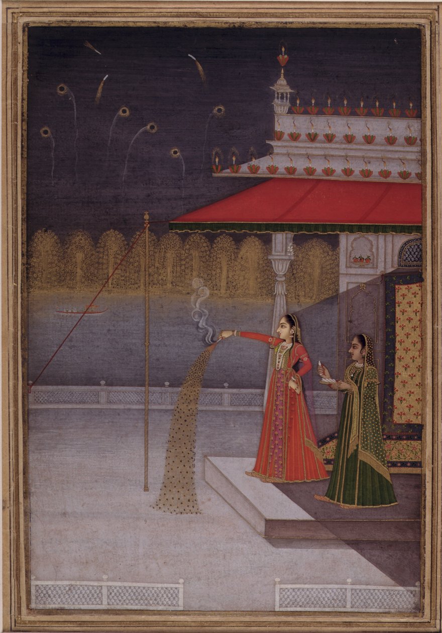 Die Nacht von Shab-barat, um 1735-40 von Gouvardhan (attr. to)