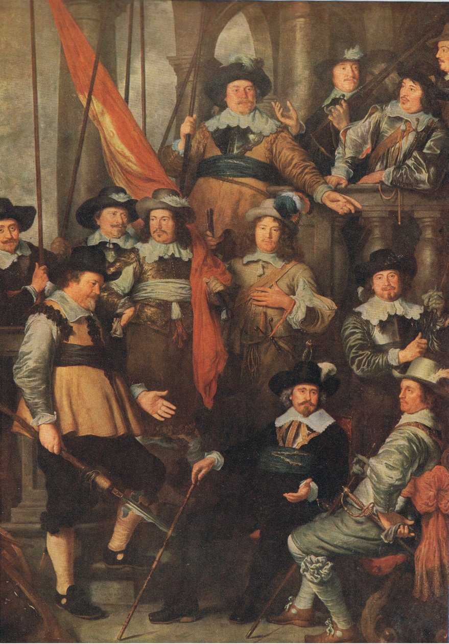 Die Gesellschaft der Bürgerwehr von Amsterdam 1645, Bibbys Annual, 1916-17 von Govaert Flinck