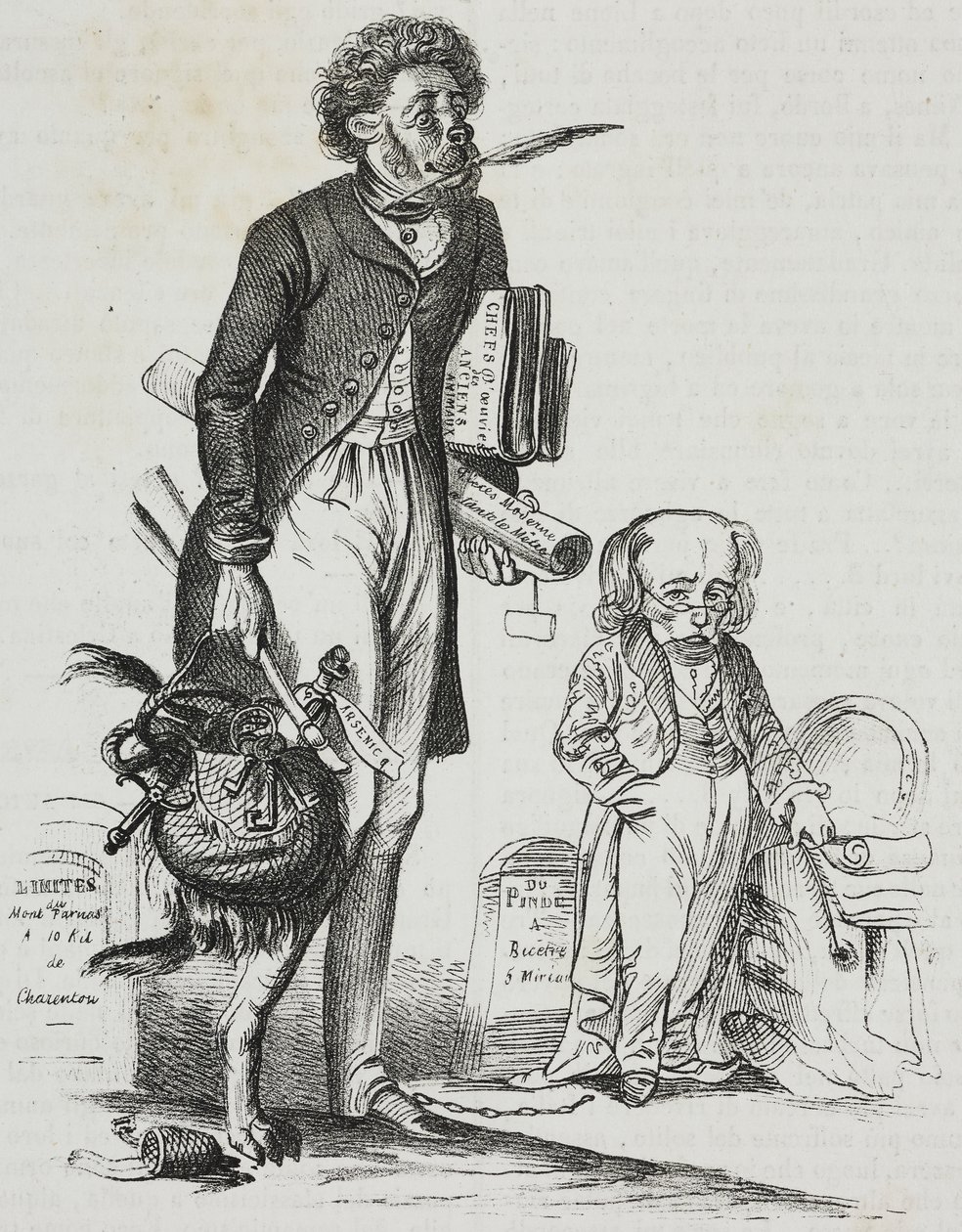 Warum den Maulkorb von den Tieren nehmen?, Karikatur von Jean-Jacques Grandville (1803-1847), Lithographie von Gaetano Riccio aus Poliorama Pittoresco, Nr. 38, 30. April von Grandville
