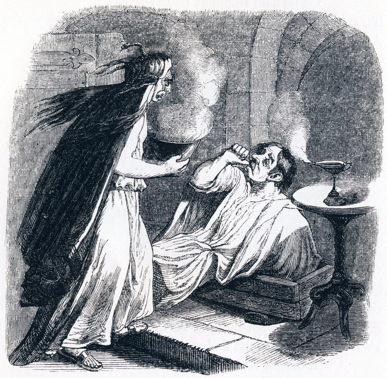 Der Betrunkene und seine Frau von Grandville