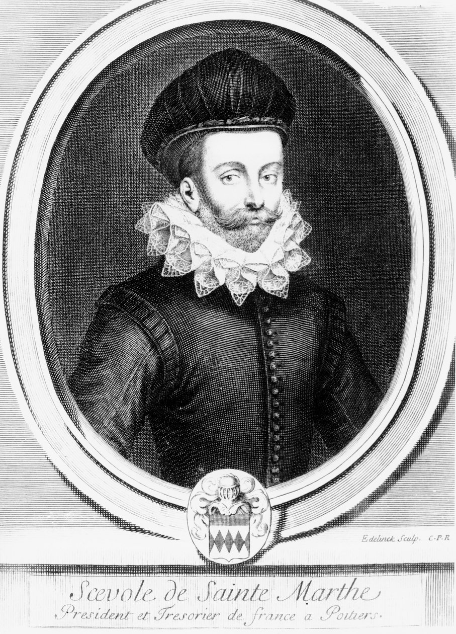Porträt von Scévole de Sainte-Marthe von Gérard Edelinck