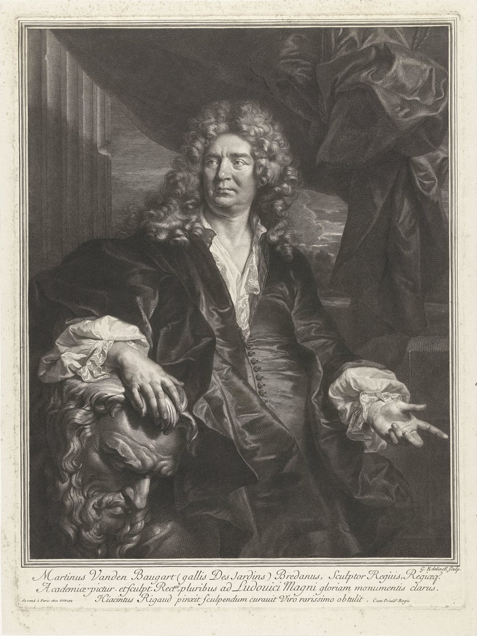 Porträt von Martin Desjardins von Gérard Edelinck
