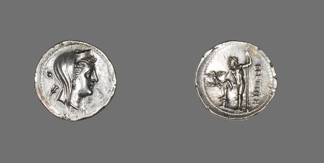 Drachme, die die Nymphe Amphitrite zeigt, 216-203 v. Chr. von Greek School