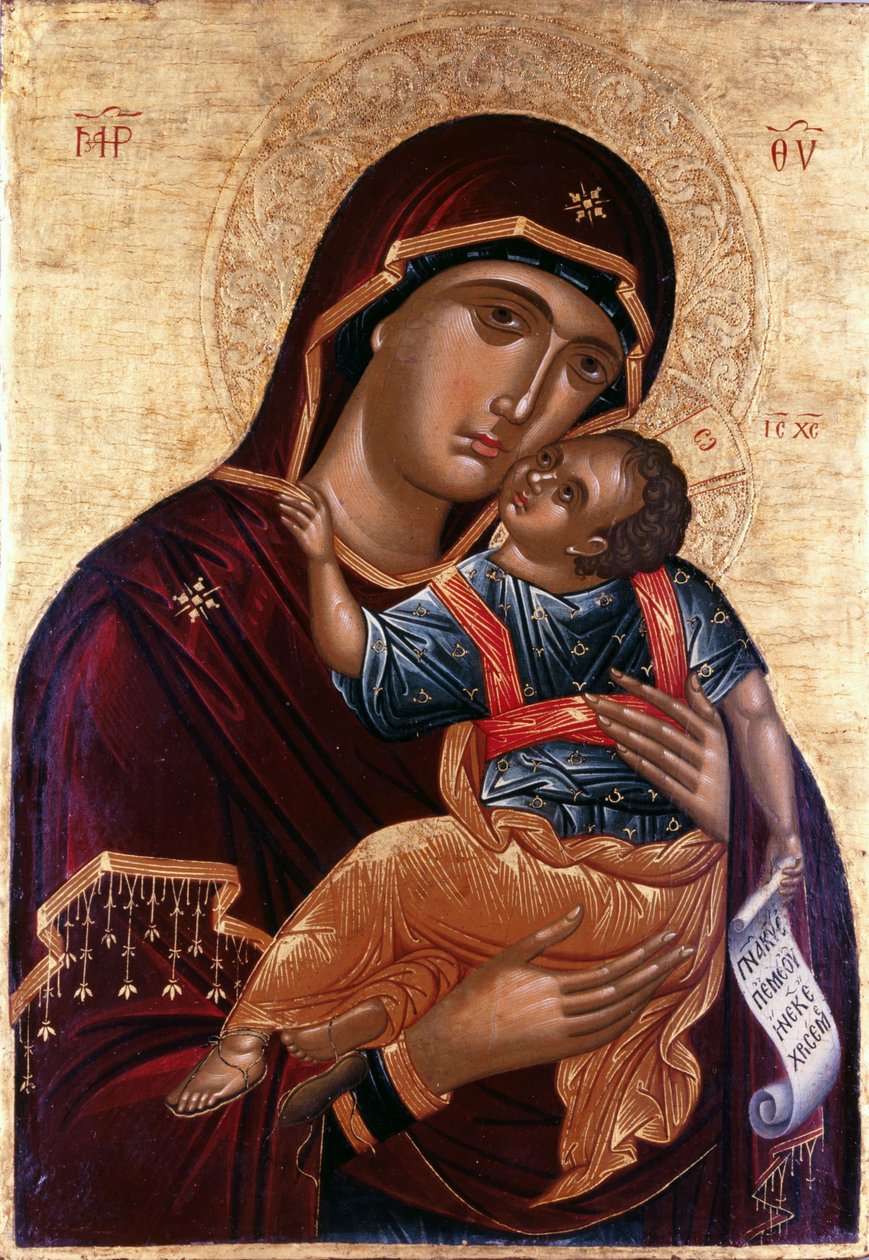 Unsere Liebe Frau der Zärtlichkeit Die Jungfrau Eleusa von Greek icon