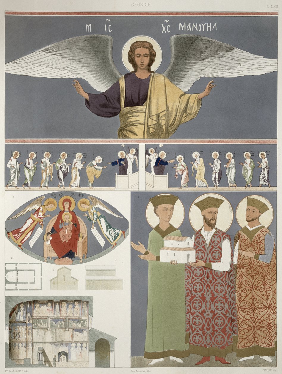Fresken aus der orthodoxen Kirche von Nekrssi bei Dido, Tafel 48 aus 
