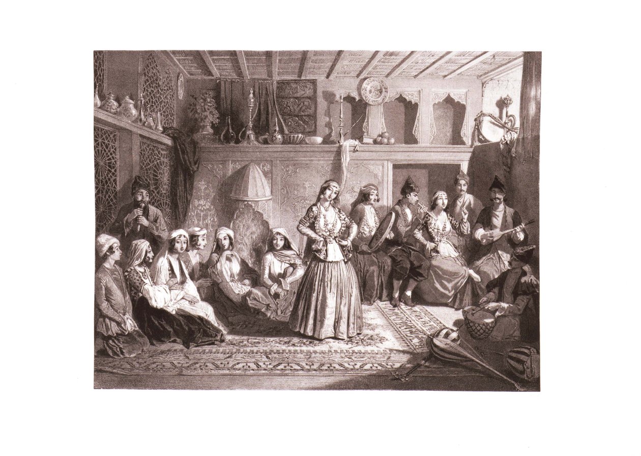 Die Shamakhi-Tänzerinnen, Mitte des 19. Jahrhunderts von Grigori Grigorevich Gagarin