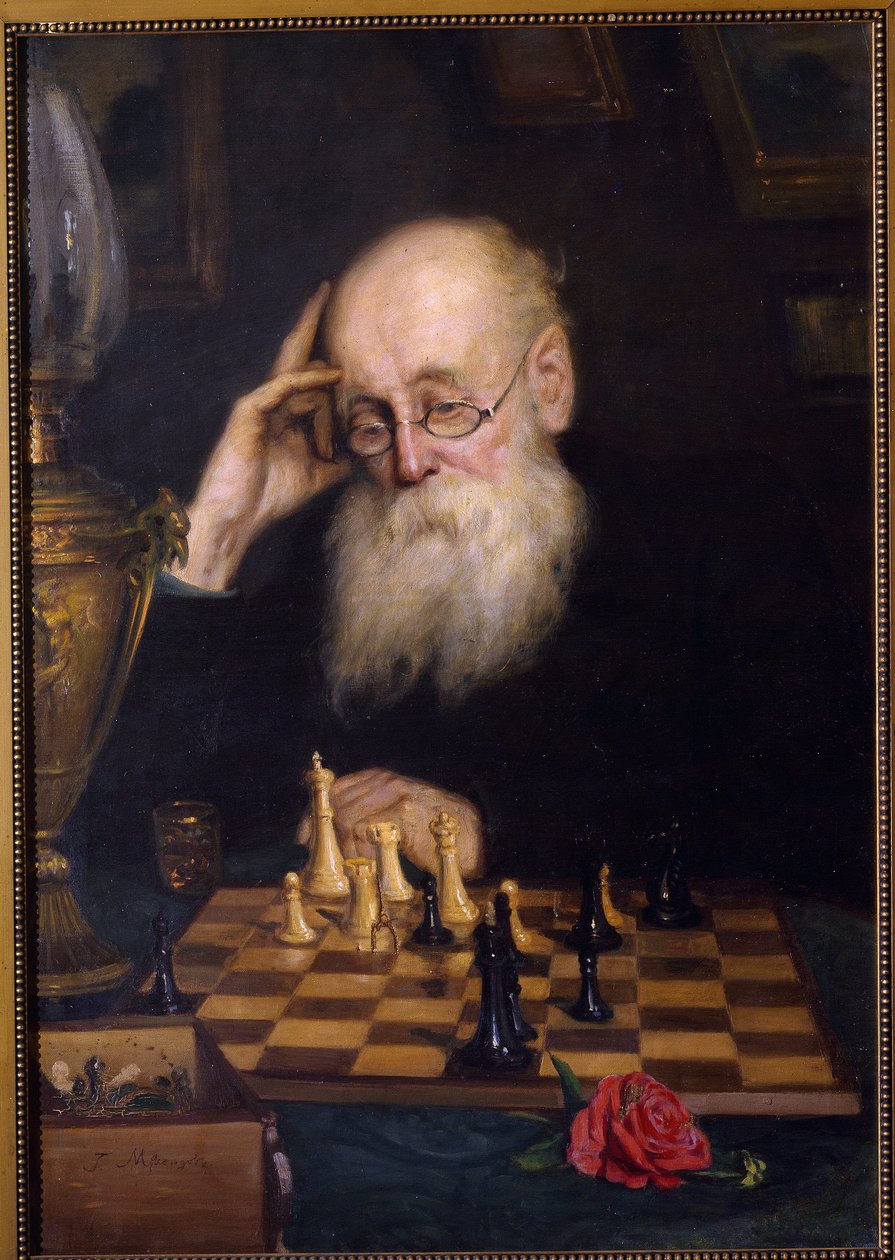 Schach mit sich selbst von Grigori Grigoryevich Myasoedov