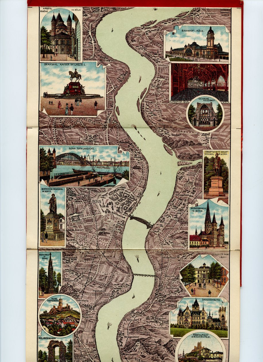 Neueste Rhein-Panorama von Mainz 01 von Grossh. S. Hofbuchbinderei u. Albumfabrik Eisenach Photo.Lithogr. v. Wilh.Schülz
