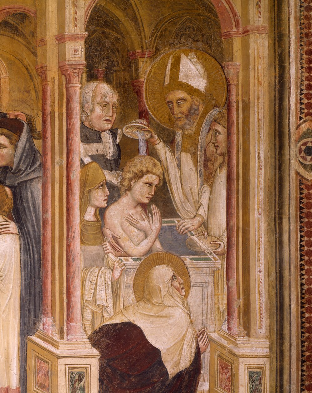 Taufe des heiligen Augustinus von Guariento di Arpo