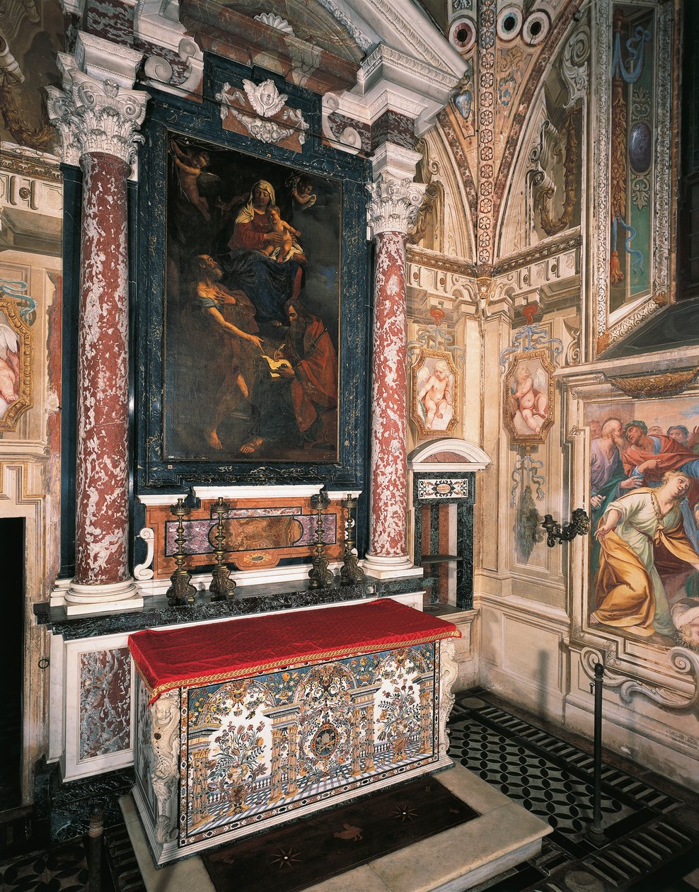 Madonna mit Kind und den Heiligen Petrus und Paulus von Guercino
