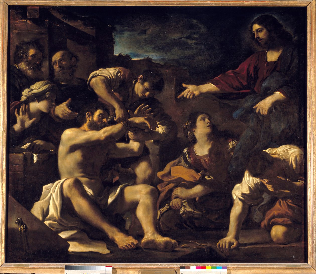 Die Auferstehung des Lazarus von Guercino