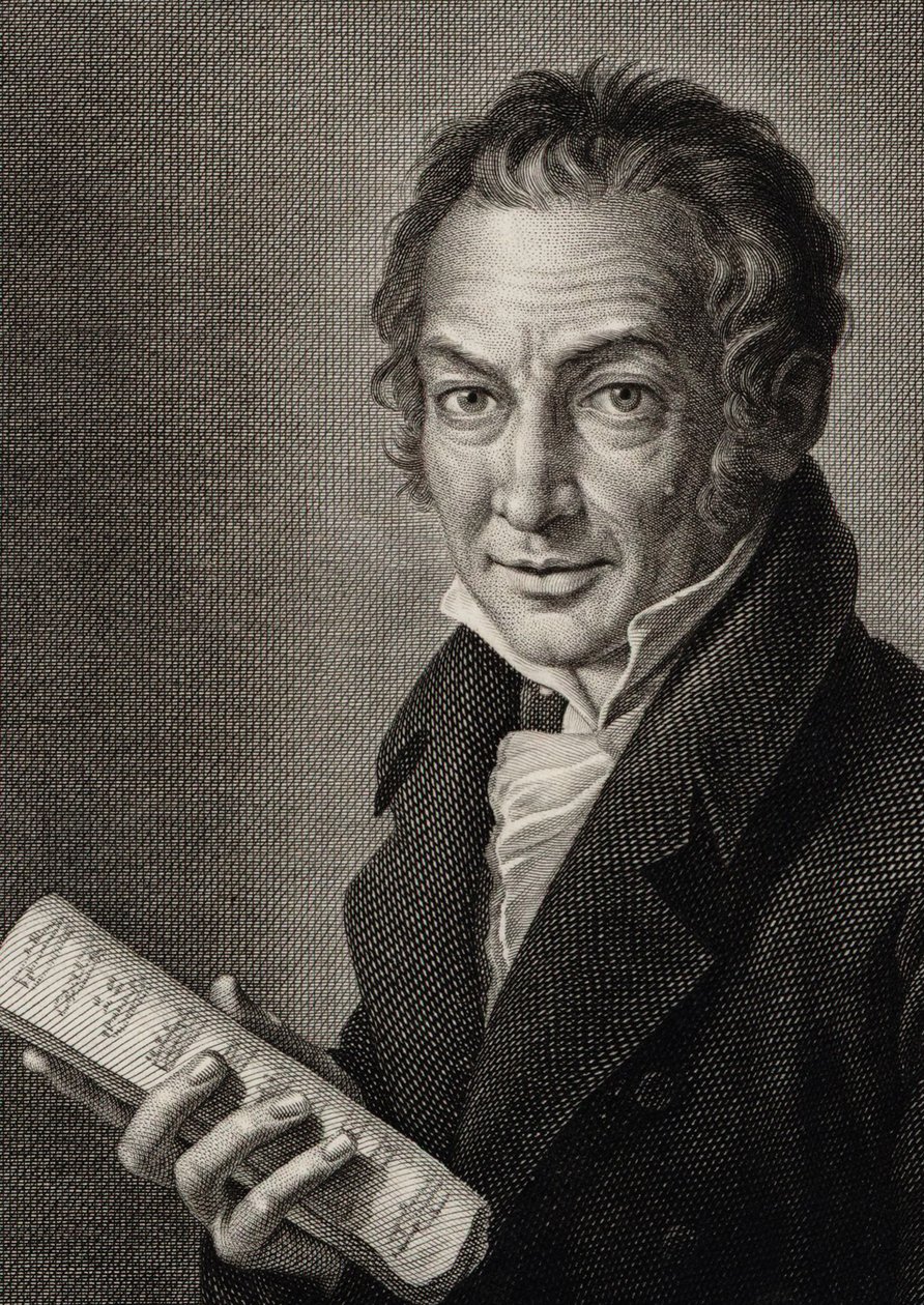 Porträt des Komponisten Nicola Antonio Zingarelli 1752-1837, 1816 von Guglielmo Morghen