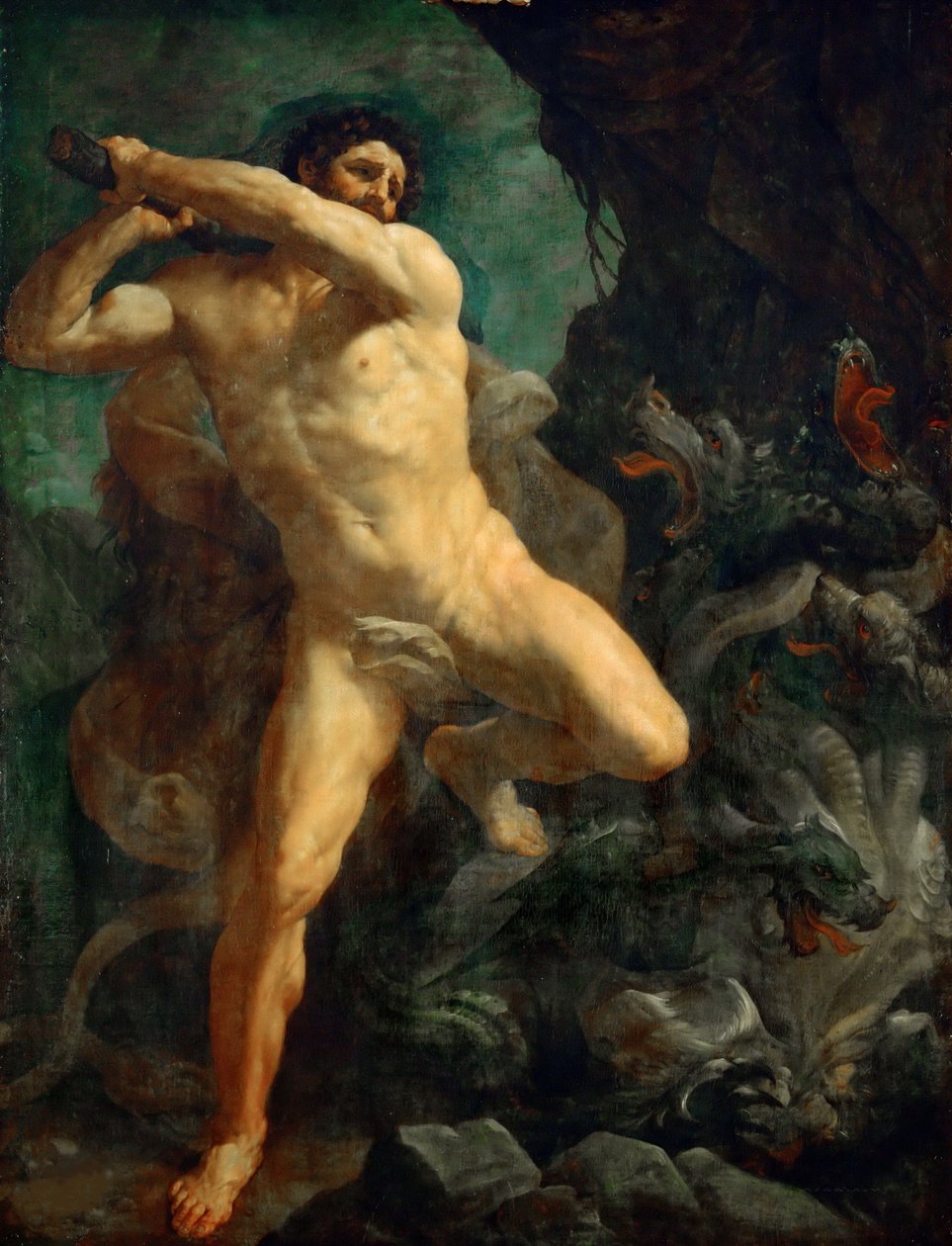 Herkules tötet die Hydra von Lerna, 1620-1621 von Guido Reni