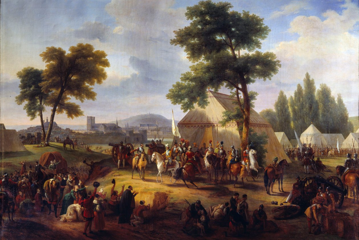 Krieg der Religionen: König Heinrich IV. bei der Belagerung von Paris (1590) von Guillaume Frederic Ronmy