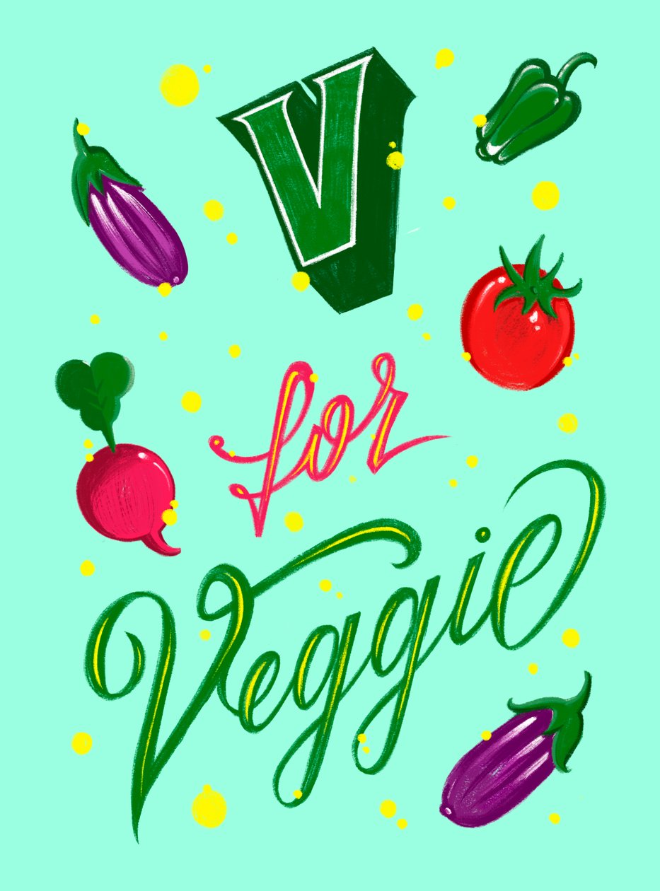 V FÜR VEGGIE, 2025 von Guillaume Laserson