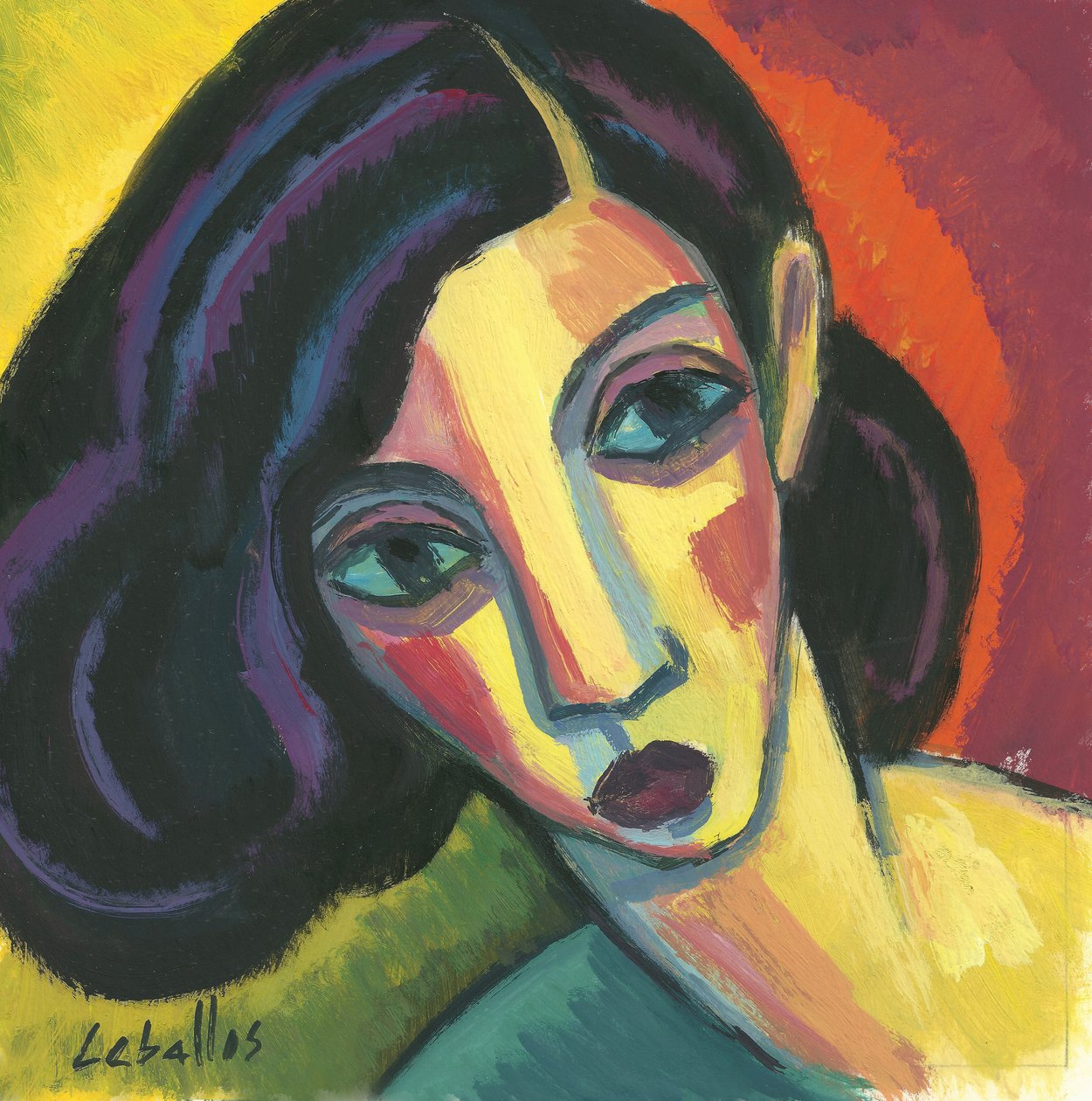Frauen Gesicht auf Papier, 2010 von Guillermo Martí Ceballos