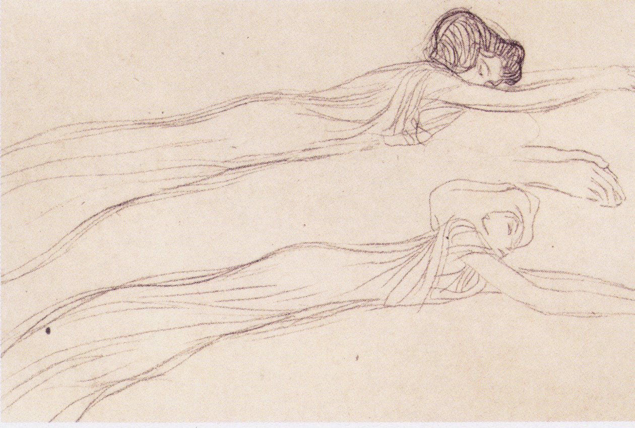 Die Sehnsucht nach dem Glück von Gustav Klimt