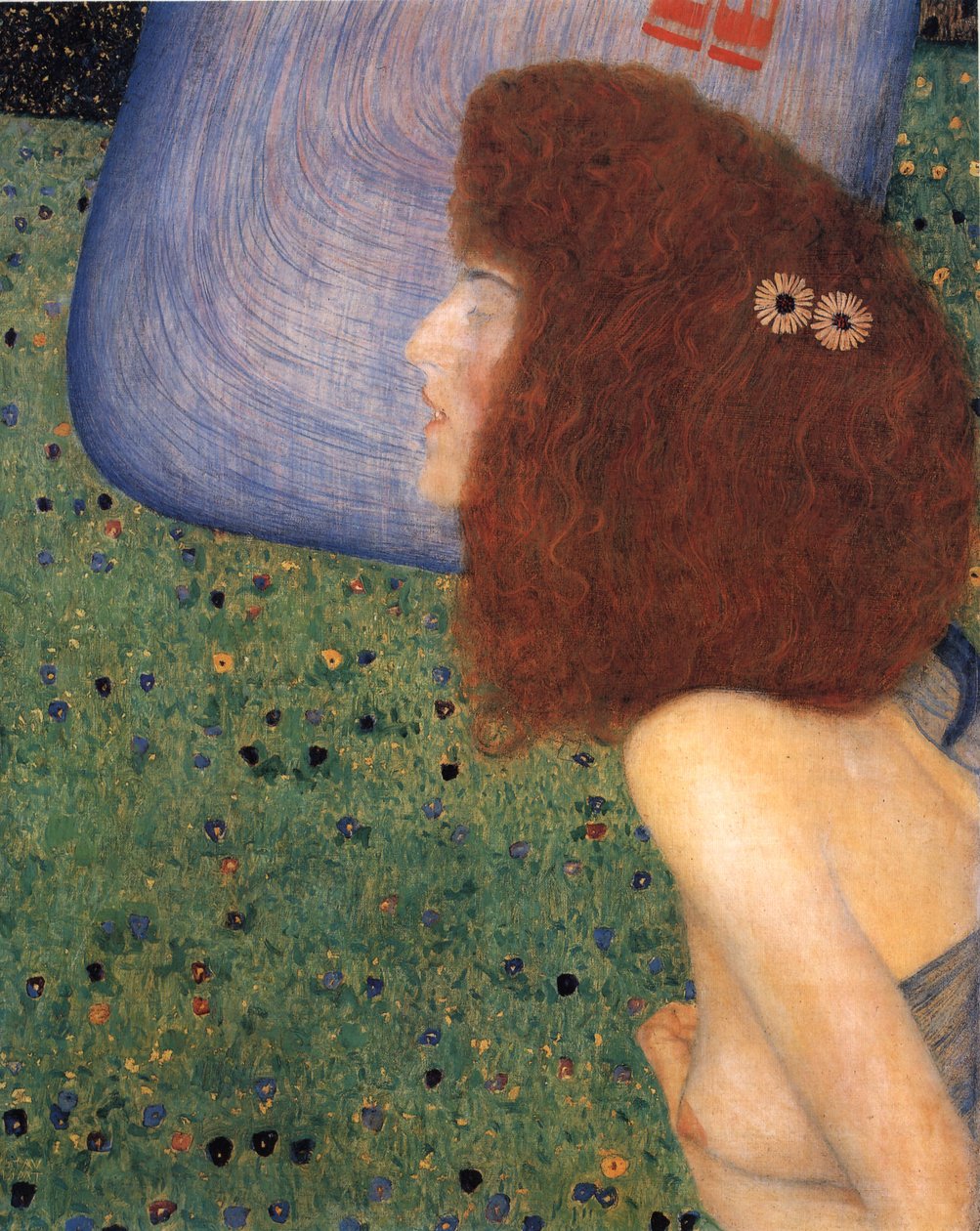 Klimt - Mädchen mit blauem Schleier, ca. 1902-1903 von Gustav Klimt