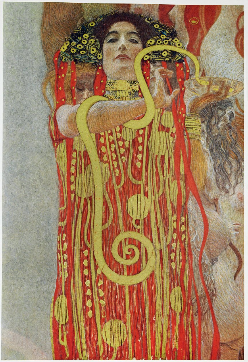Medizin, Teil des Deckenfreskos für die Universität Wien von Gustav Klimt