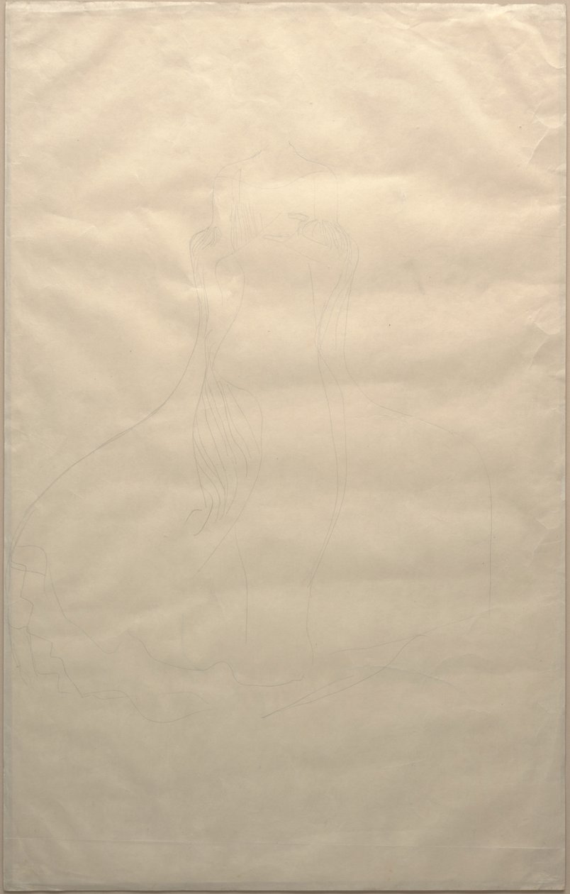 Studie für das Kleid von Adele Bloch-Bauer, ca. 1903 von Gustav Klimt