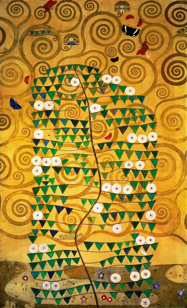 Der Stoclet-Fries, Detail: Baum des Lebens von Gustav Klimt
