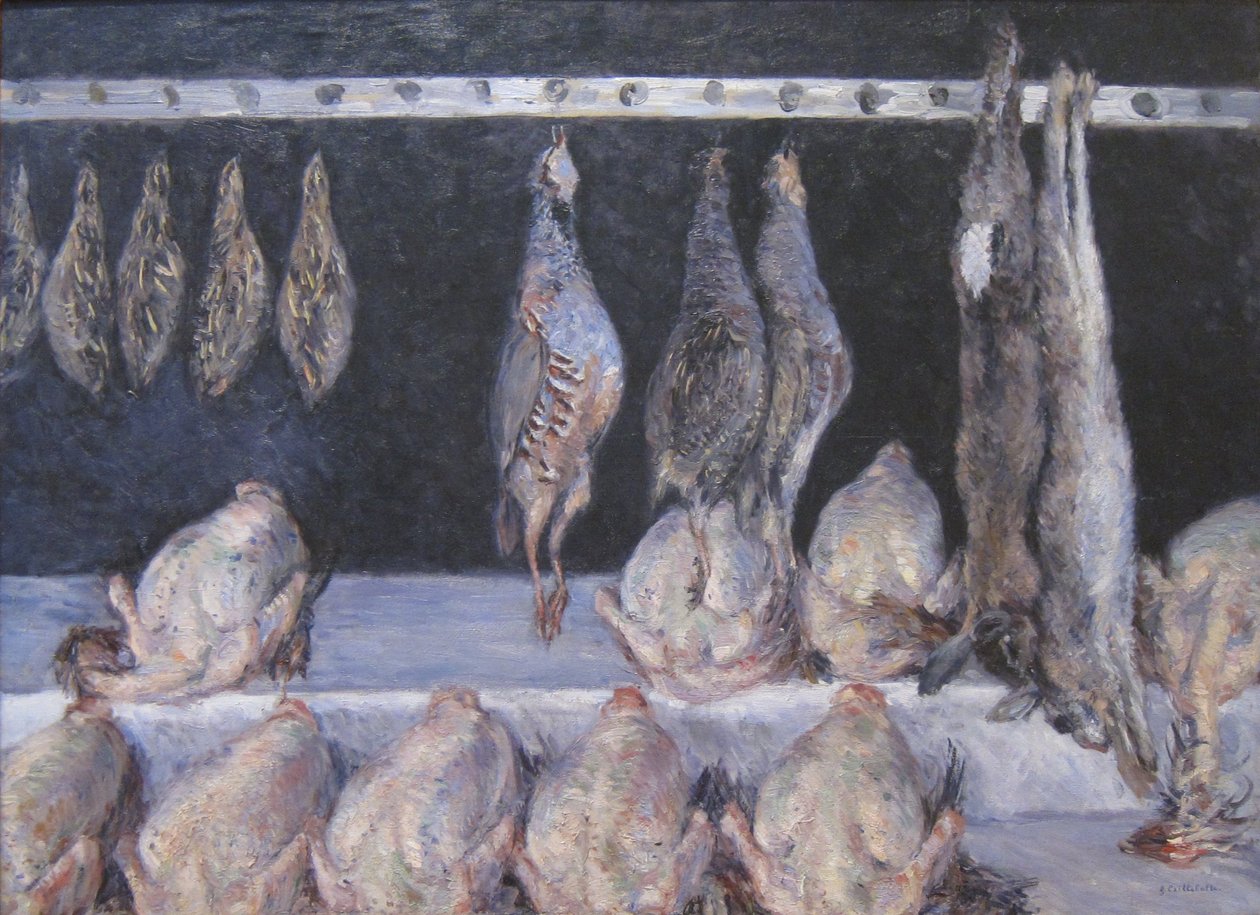 Ausstellung von Hühnern und Wildvögeln von Gustave Caillebotte