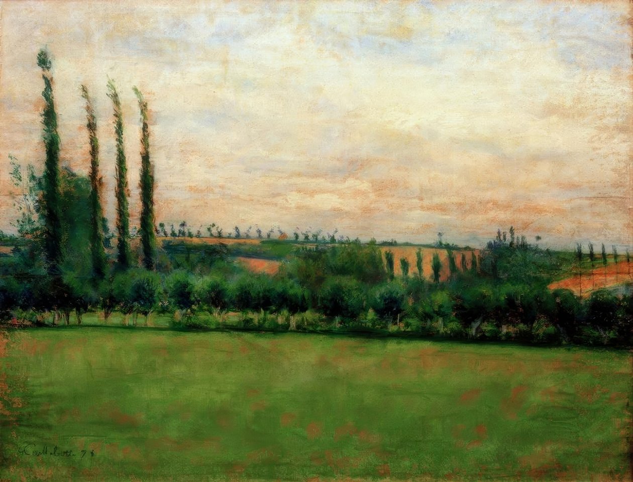 Prärie von Gustave Caillebotte