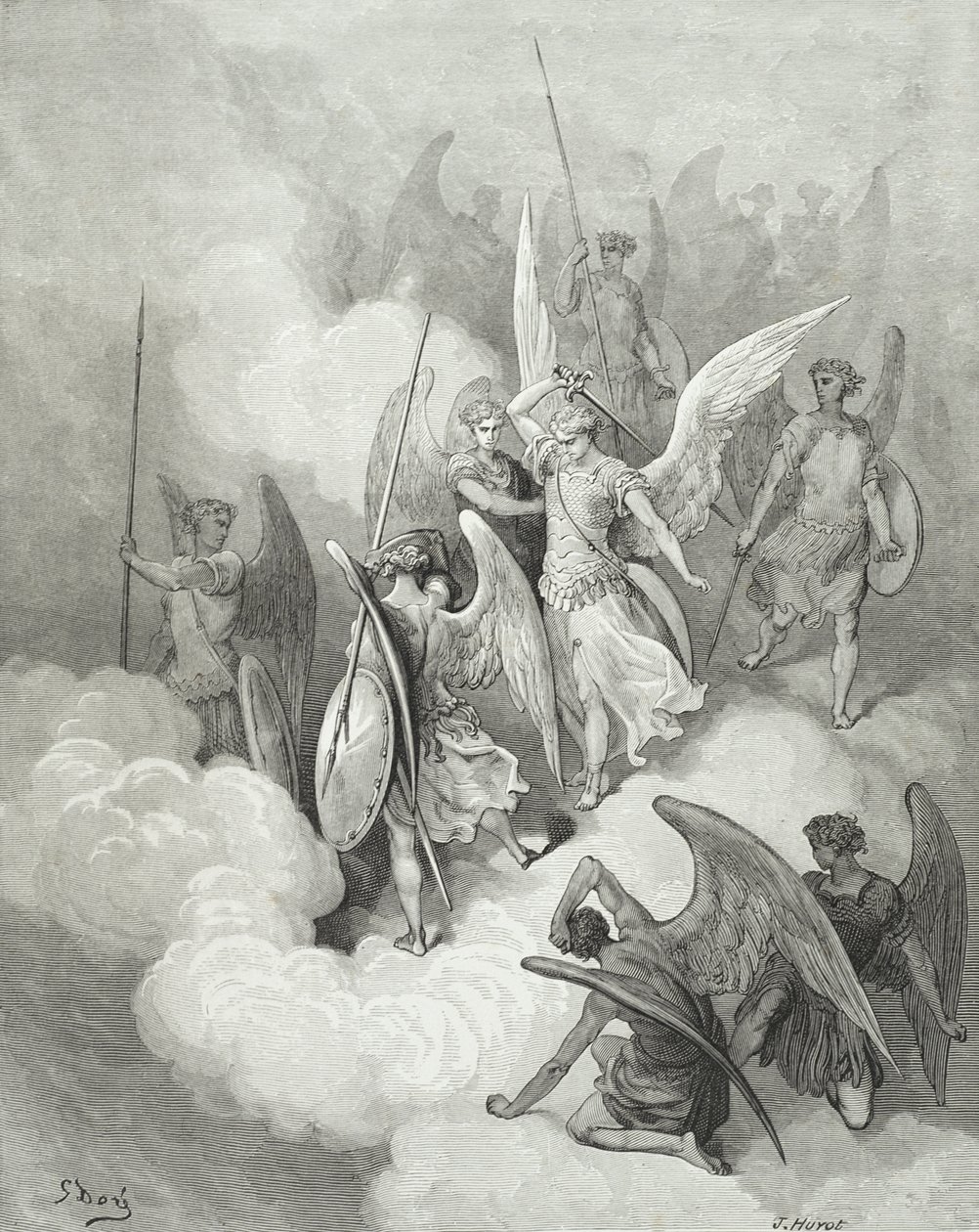 Abdiel und Satan, aus 