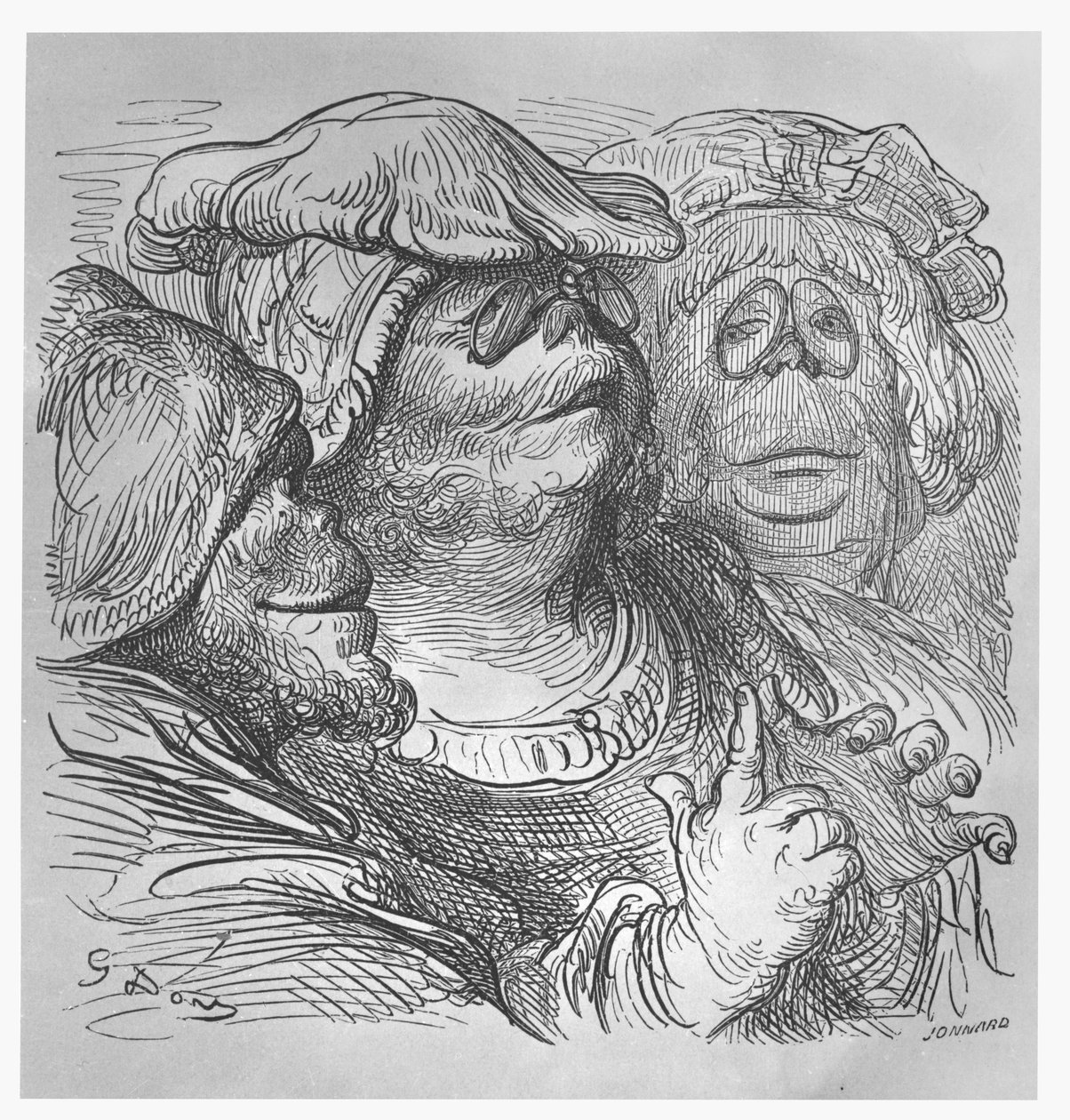 Bewohner der Insel Ennasin, Illustration aus 