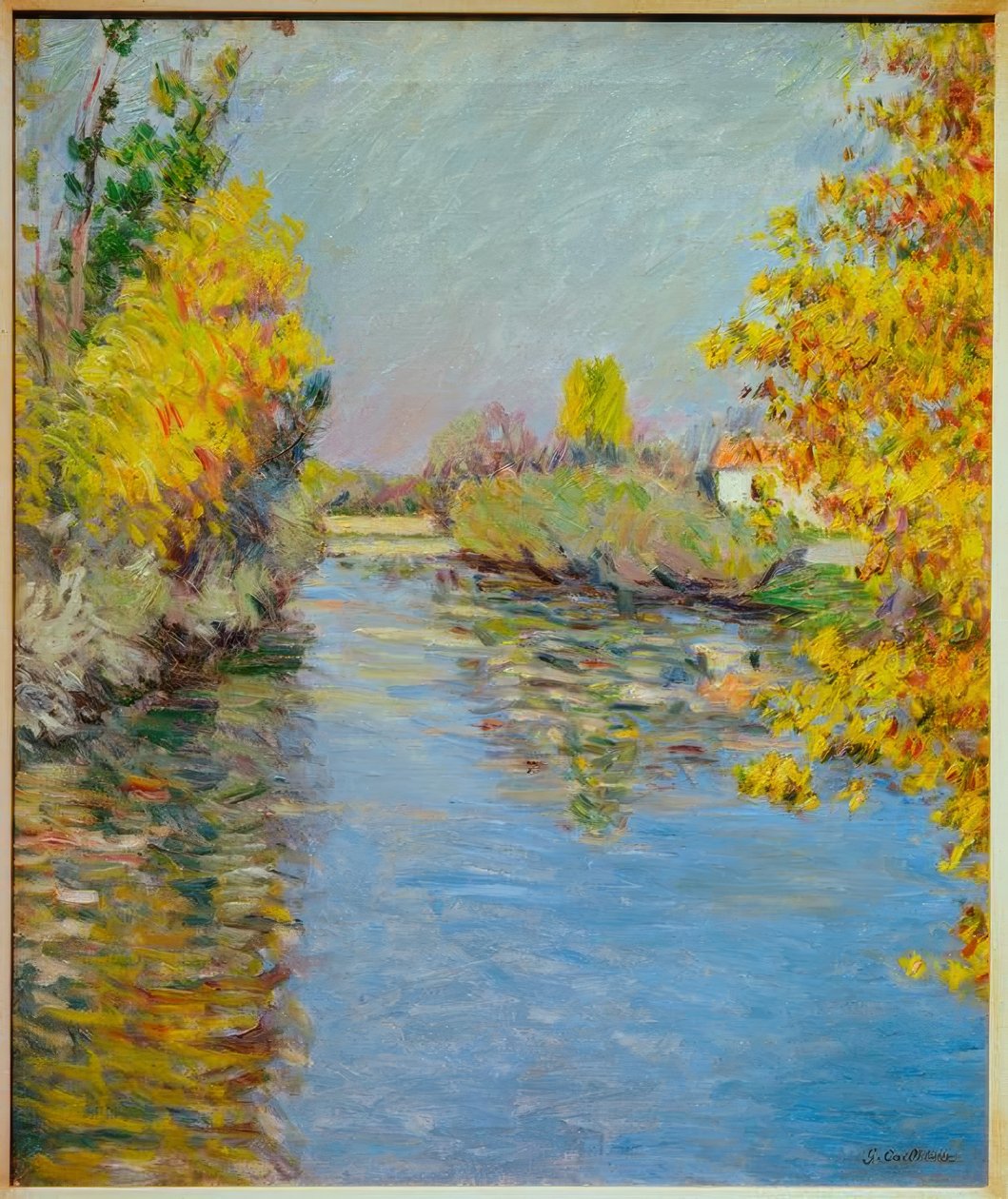 Der kleine Arm der Seine, Herbststimmung von Gustave Caillebotte