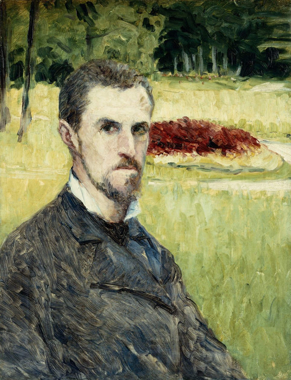 Porträt des Künstlers von sich selbst, 1875-1877 von Gustave Caillebotte