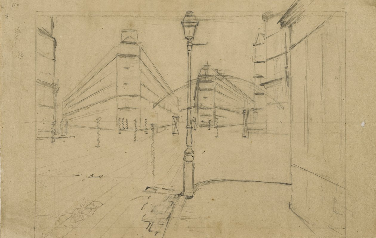 Studie für Pariser Straße, Regentag, 1877 von Gustave Caillebotte