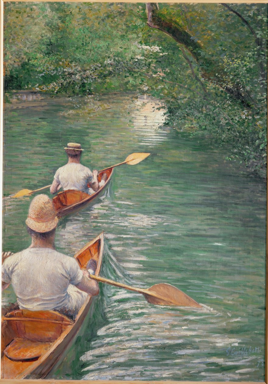Die Kanus von Gustave Caillebotte