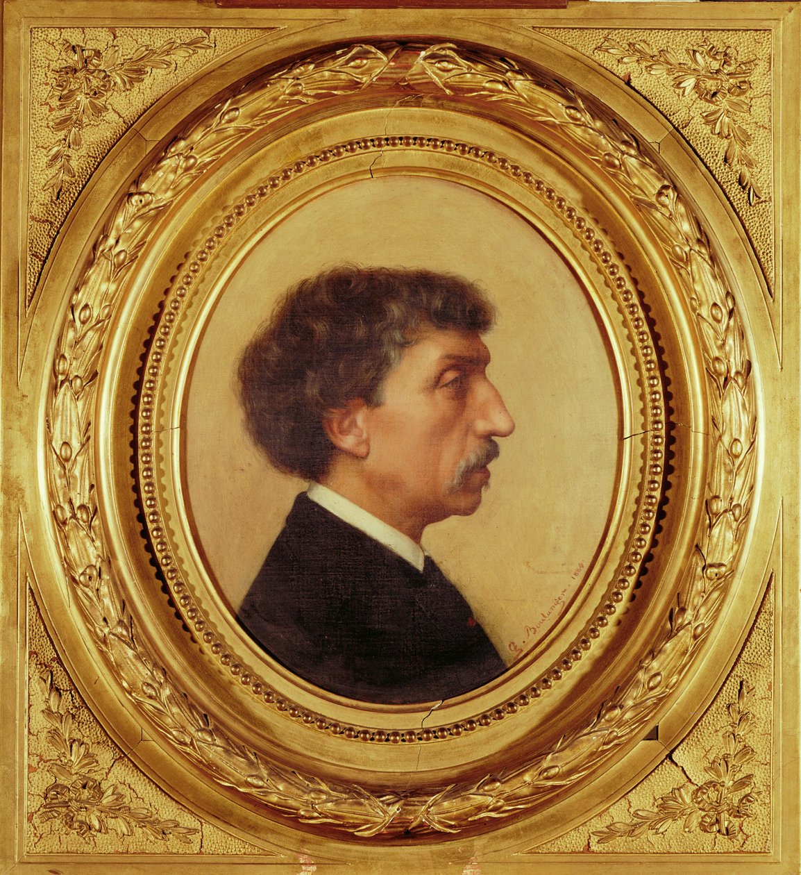 Charles Garnier, Architekt, dessen Pläne für das neue von Gustave Clarence Rodolphe Boulanger