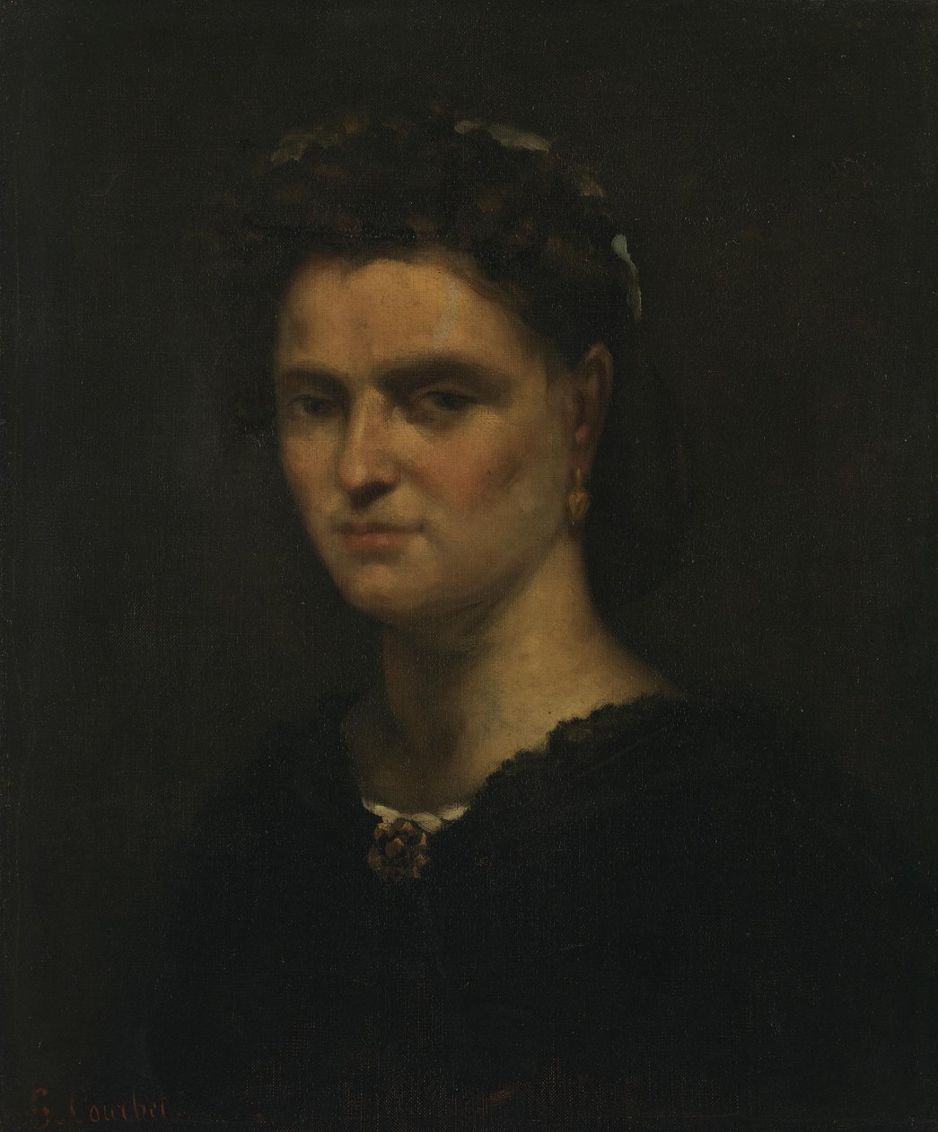 Porträt einer Dame von Gustave Courbet